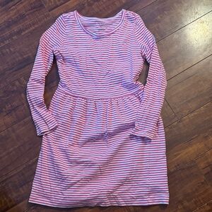 Carter's Pink and White Striped Casual Dress